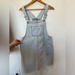 Distressed short jeans dress